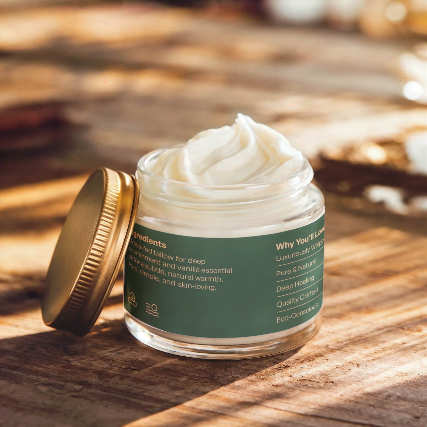 Whipped Grass-Fed Tallow Balm with Vanilla Bean BeautyBoss