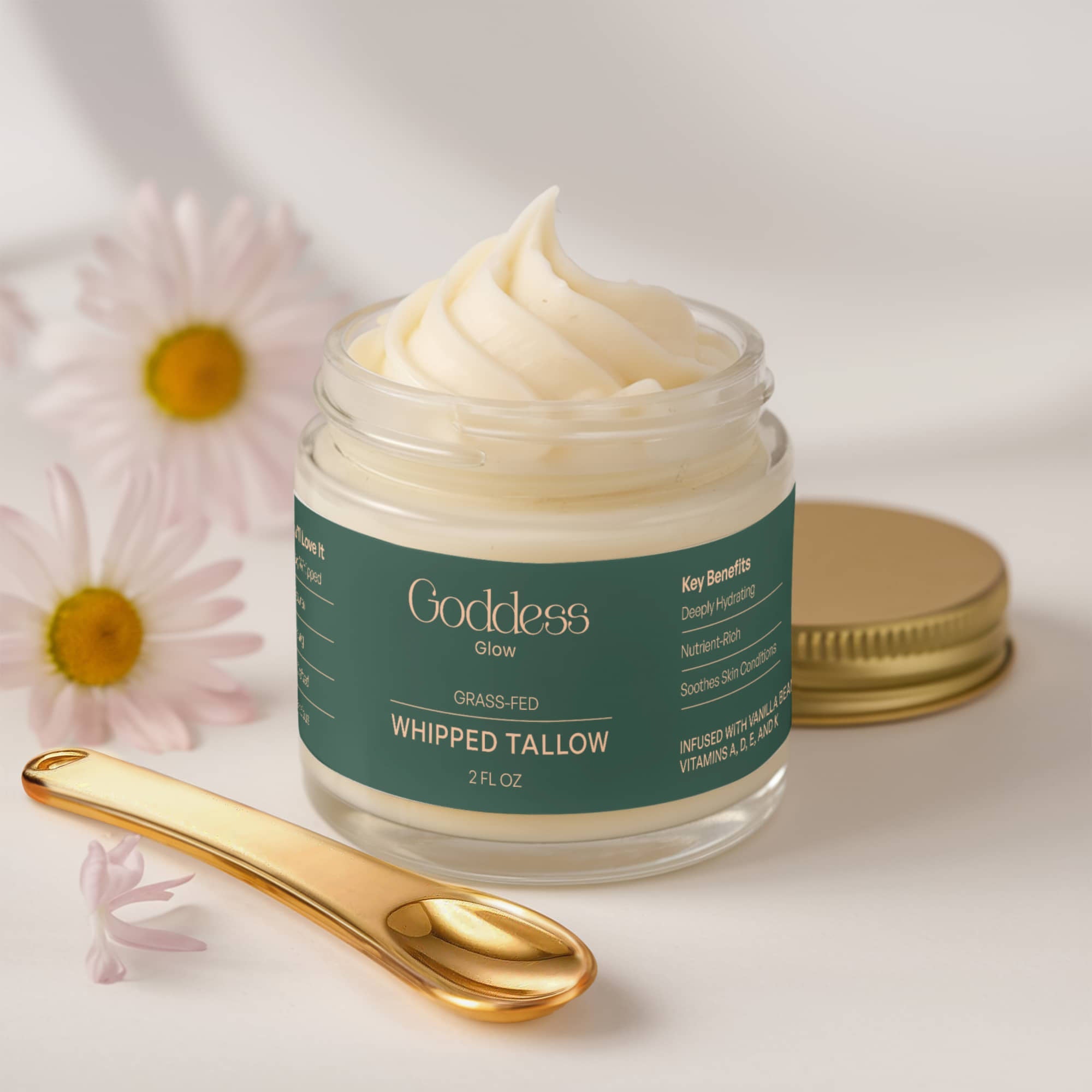 Whipped Grass-Fed Tallow Balm with Vanilla Bean BeautyBoss